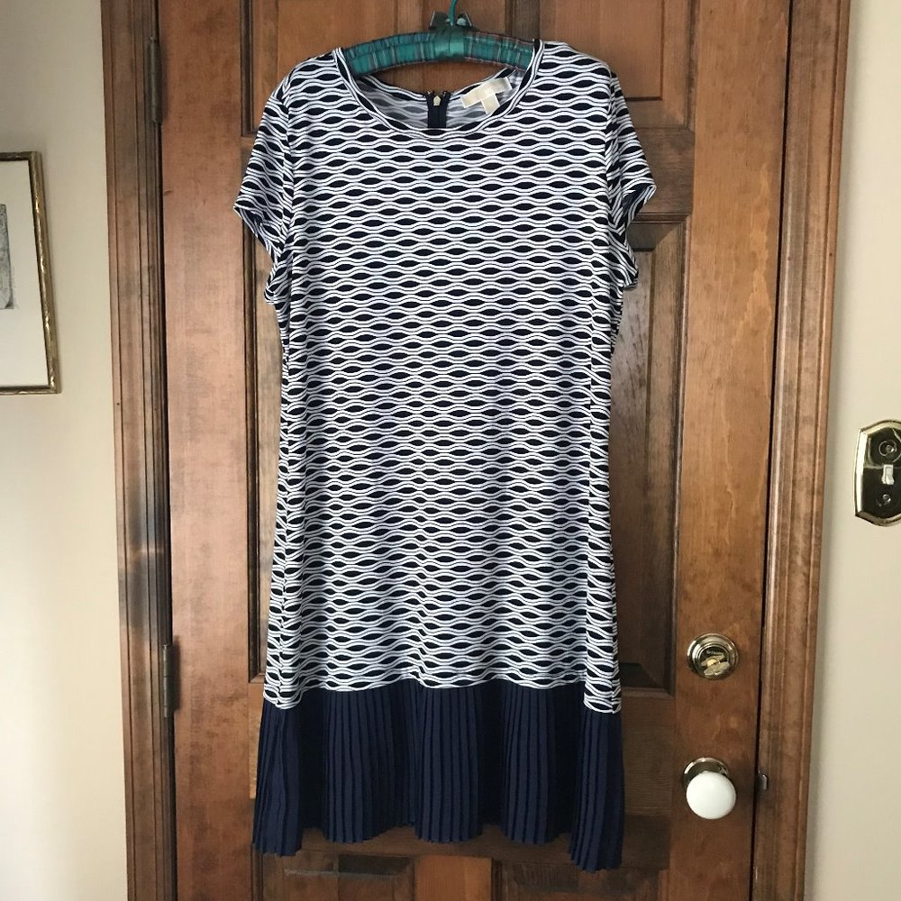 MICHAEL Michael Kors Navy & White Sheath Dress XL
